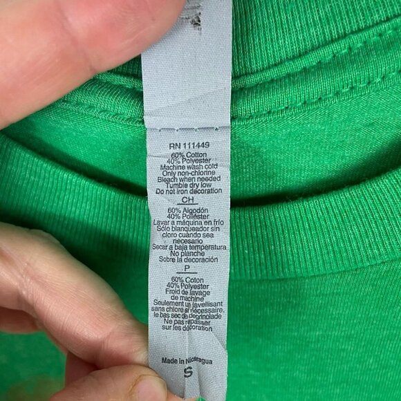 Next Level St. Patrick’s Day Clover Tee Toledo Size Small Green Short Sleeve Top - Picture 7 of 8